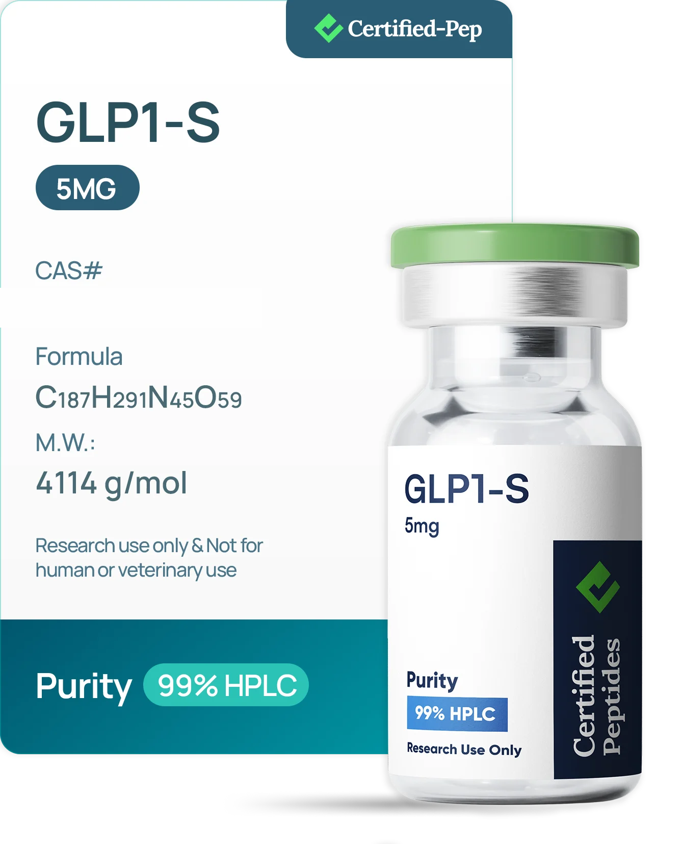 GLP1-S 5MG — 10-point lab tested research peptide