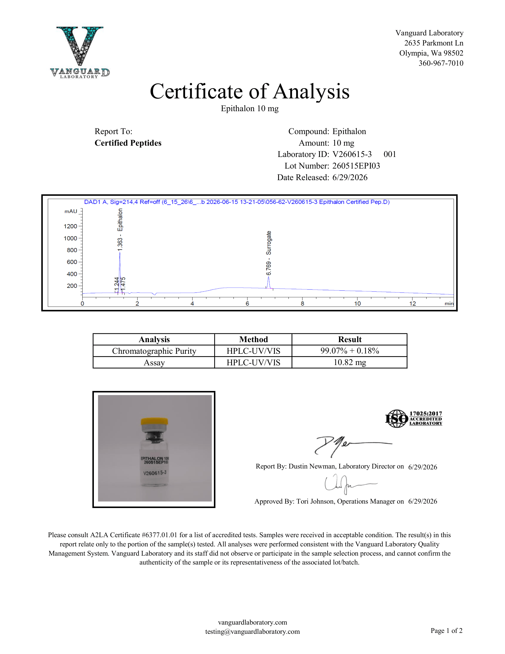 EPITHALON 10MG - Image 2
