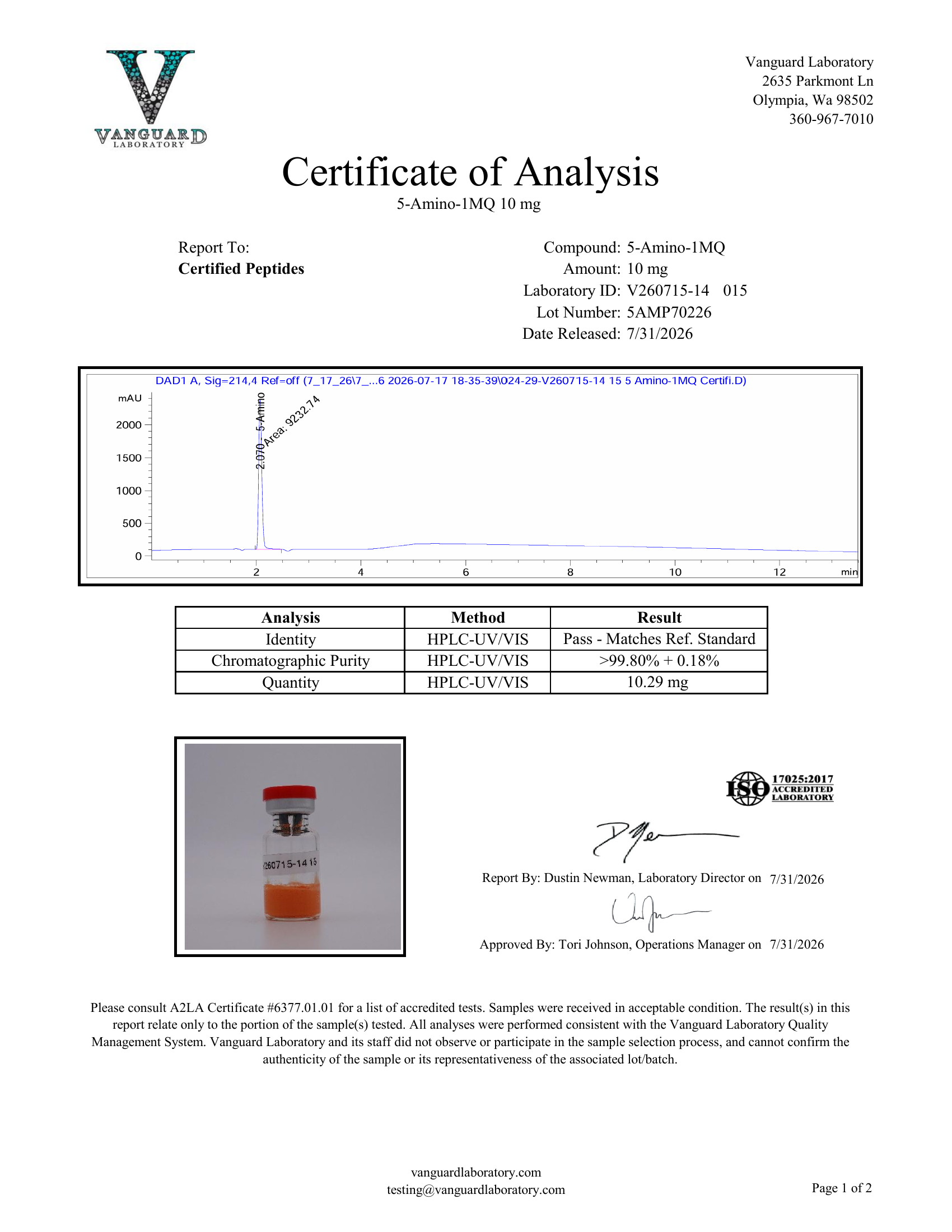 5-AMINO 1MQ 10 MG - Image 2