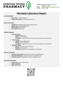 ContaminantLaboratory+Report+-+Bronchogen+20mg+T+Blue+-+COA+-+Certified+Peptides+-+08.29.2025