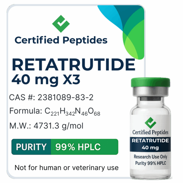 Retatrutide 40mg x3