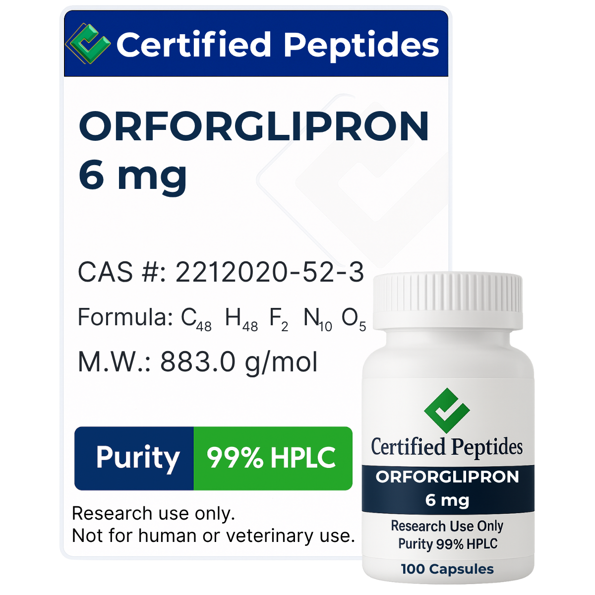 ORFORGLIPRON 6MG 100 CAPSULES