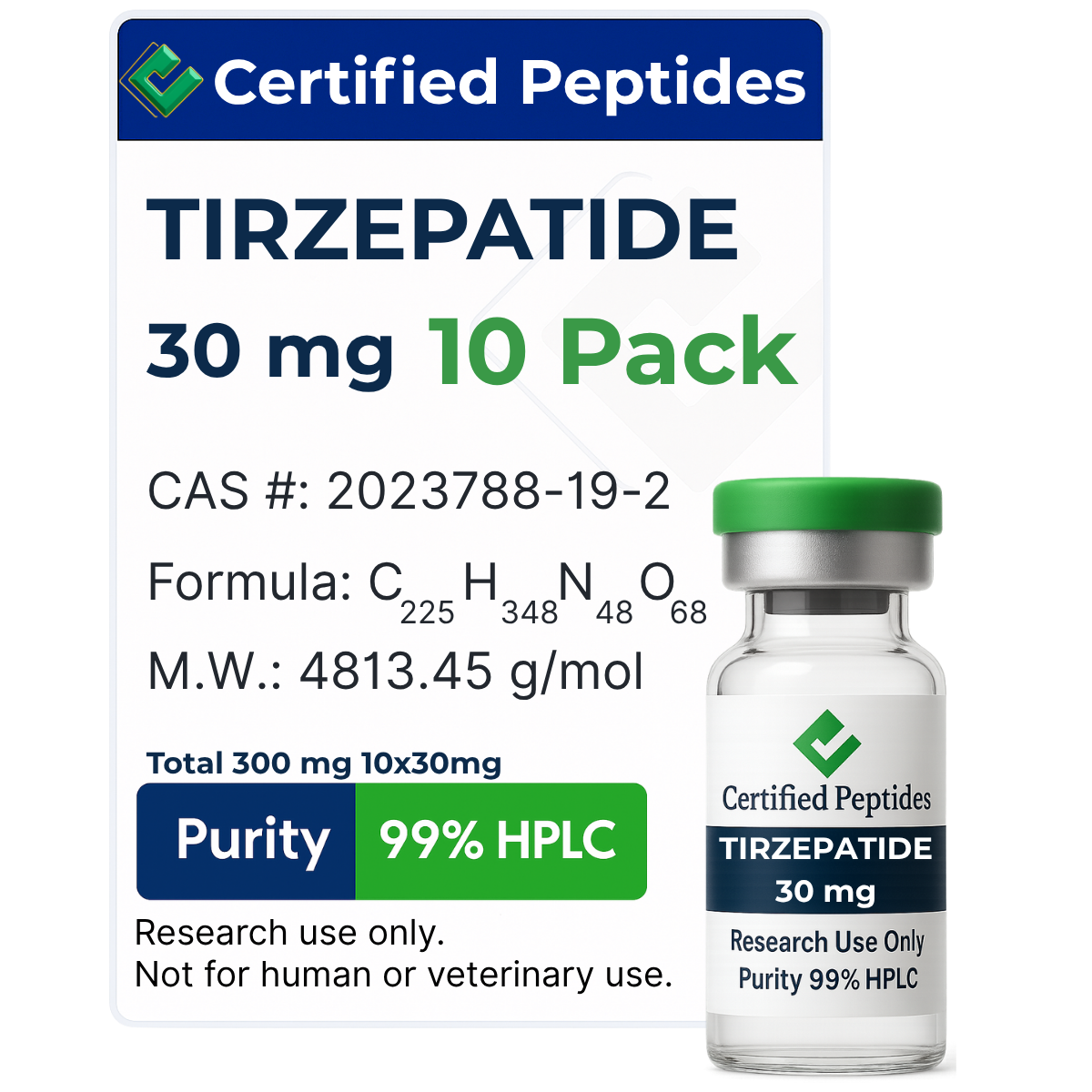 TIRZEPATIDE 300MG BUNDLE 10X30MG