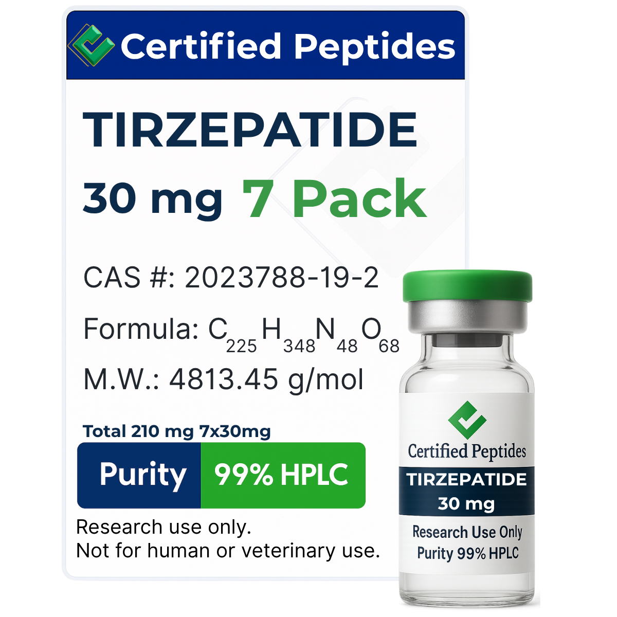 TIRZEPATIDE 210MG BUNDLE 7X30MG