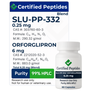 SLU-PP-332 250MCG /ORFORGLIPRON 6MG 60 Capsules