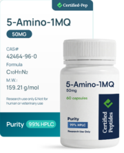 5 amino 1mq peptide 5-Amino-1MQ 5-AMINO-1MQ 50MG 60 TABLETS -