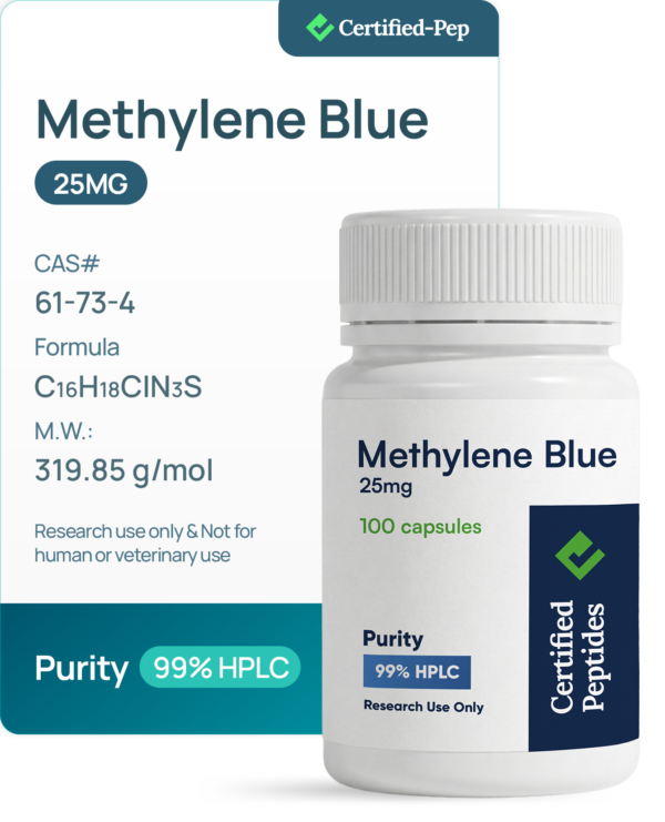 METHYLENE BLUE 25 MG 100 CAPSULES
