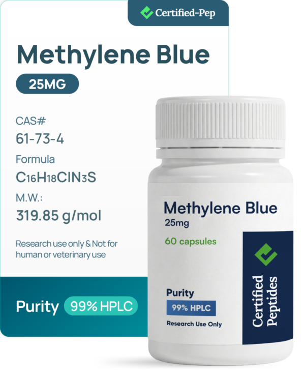 METHYLENE BLUE 25 MG 60 CAPSULES