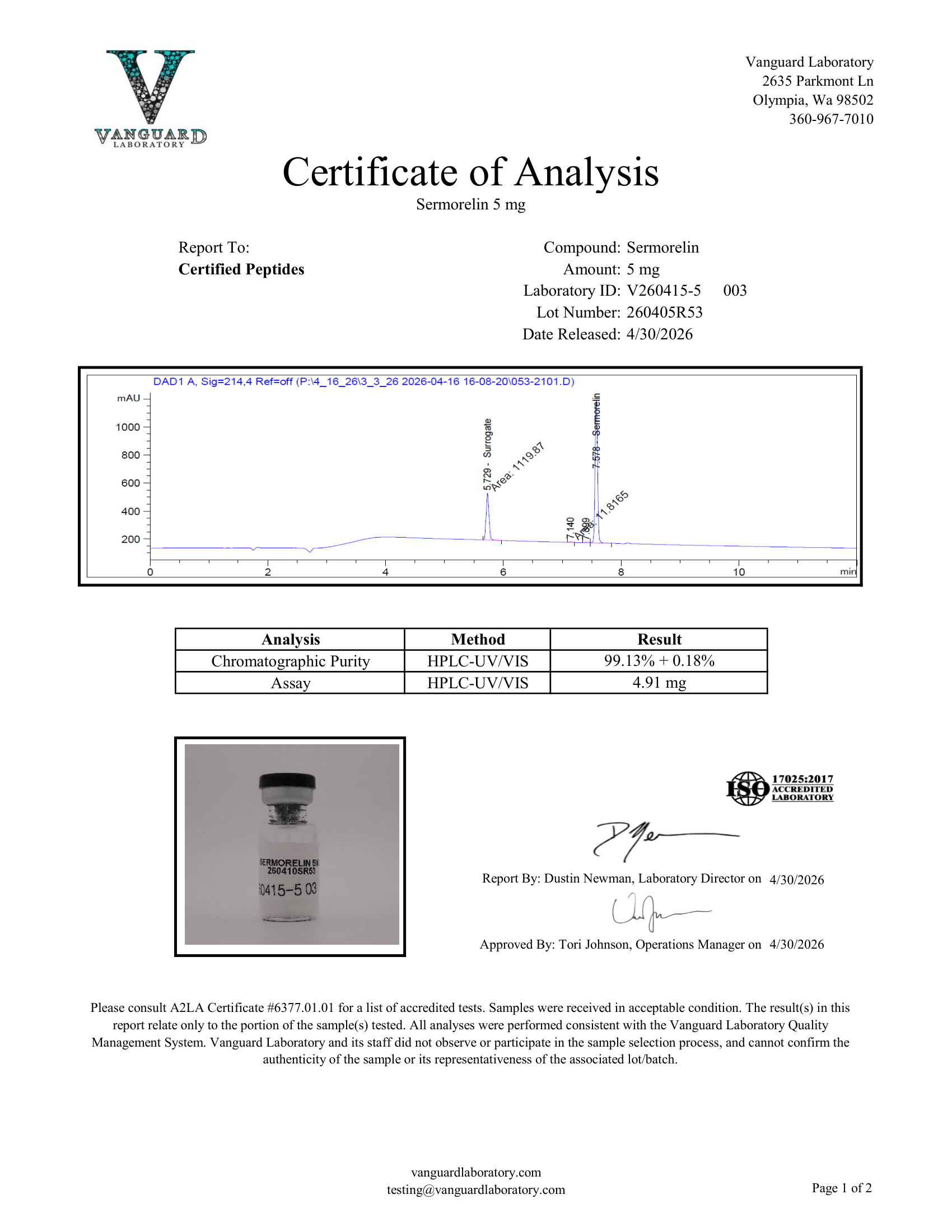 SERMORELIN 5MG - Image 2