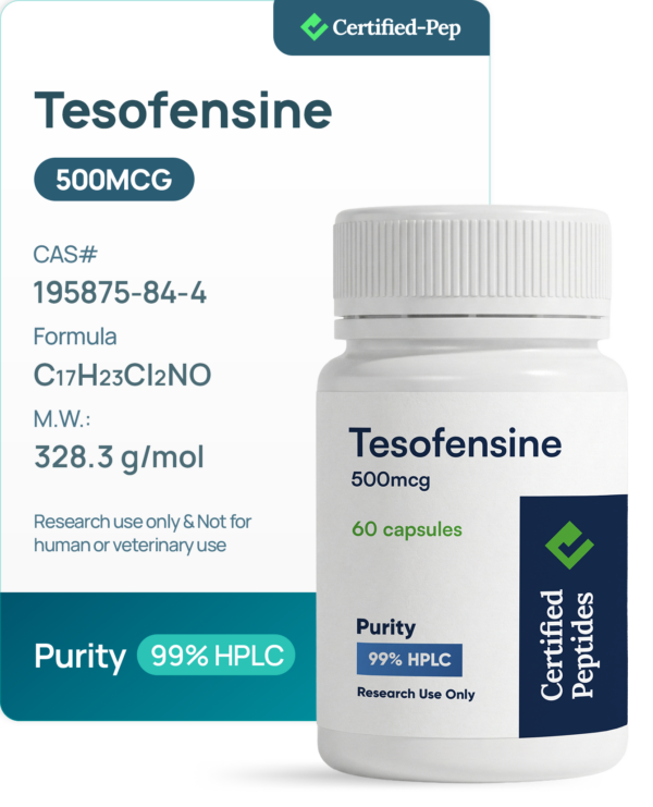 TESOFENSINE 500 MCG 60 CAPSULES