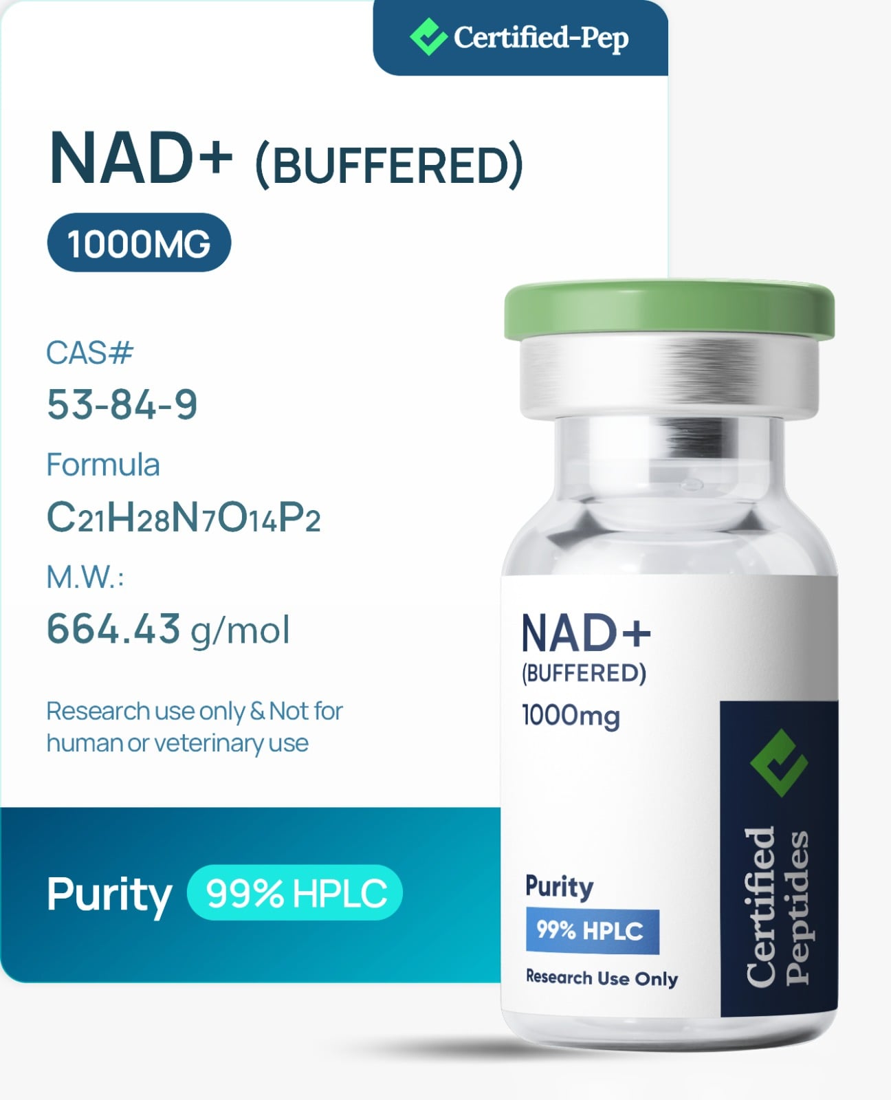 BUFFERED NAD+ 1000mg